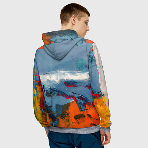 Мужская толстовка Я художник / 3D-Меланж – фото 4