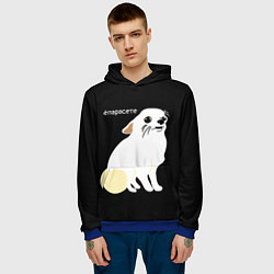 Толстовка-худи мужская Ёпарасете, цвет: 3D-синий — фото 2