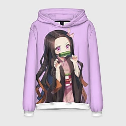 Толстовка-худи мужская Nezuko Kamado Neit, цвет: 3D-белый