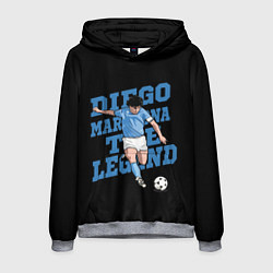 Толстовка-худи мужская Diego Maradona, цвет: 3D-меланж
