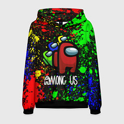 Толстовка-худи мужская AMONG US, цвет: 3D-черный