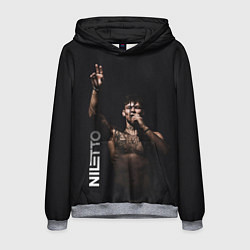 Толстовка-худи мужская NILETTO, цвет: 3D-меланж