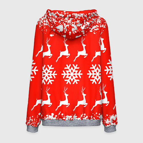 Мужская толстовка New Year / 3D-Меланж – фото 2