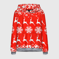 Толстовка-худи мужская New Year, цвет: 3D-меланж