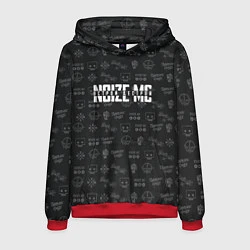 Толстовка-худи мужская Noize MC, цвет: 3D-красный