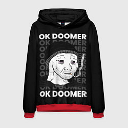 Толстовка-худи мужская OK DOOMER, цвет: 3D-красный