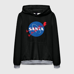 Толстовка-худи мужская Santa Nasa, цвет: 3D-меланж