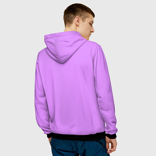 Мужская толстовка Единорог / 3D-Черный – фото 4