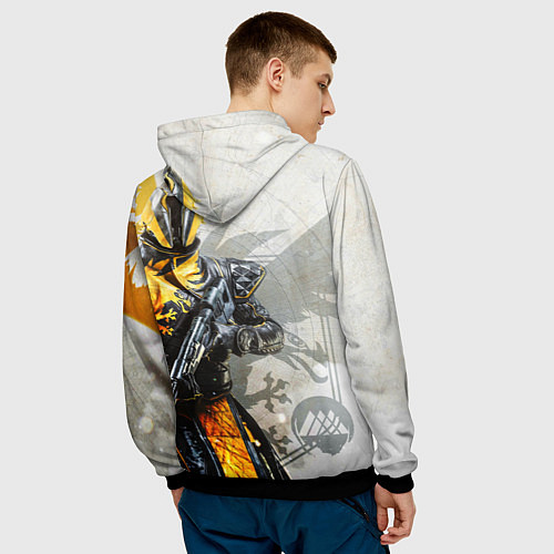 Мужская толстовка DESTINY, WARLOCK / 3D-Черный – фото 4