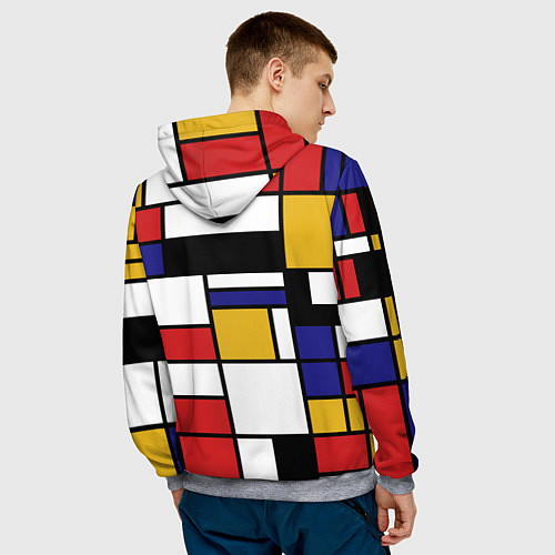 Мужская толстовка Color blocking / 3D-Меланж – фото 4