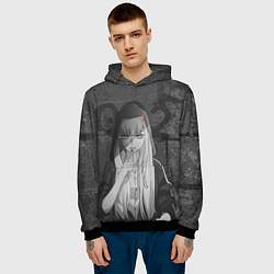 Толстовка-худи мужская Zero Two, цвет: 3D-черный — фото 2