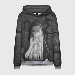 Толстовка-худи мужская Zero Two, цвет: 3D-меланж