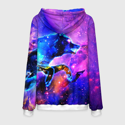 Мужская толстовка Волки / 3D-Белый – фото 2