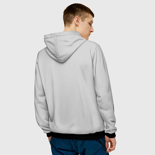 Мужская толстовка Любовь / 3D-Черный – фото 4