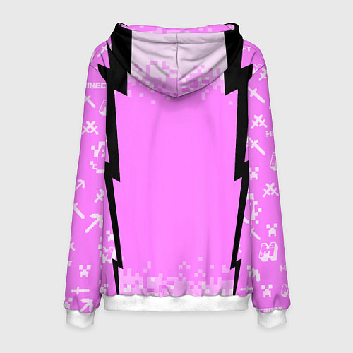 Мужская толстовка Minecraft / 3D-Белый – фото 2