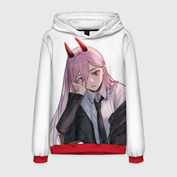 Толстовка-худи мужская Человек Бензопила, цвет: 3D-красный