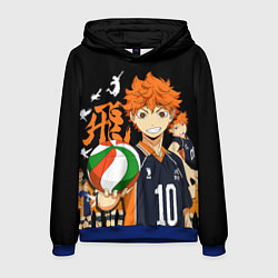 Толстовка-худи мужская ВОЛЕЙБОЛ!! HAIKYUU!!, цвет: 3D-синий