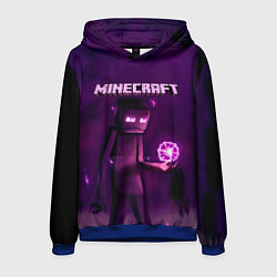 Толстовка-худи мужская Minecraft Слендермен, цвет: 3D-синий