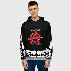 Толстовка-худи мужская ГРАЖДАНСКАЯ ОБОРОНА,, цвет: 3D-меланж — фото 2