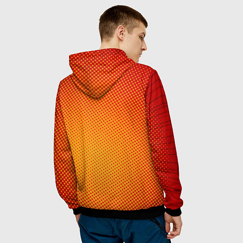 Мужская толстовка Cat Pop Мем / 3D-Черный – фото 4