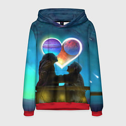 Толстовка-худи мужская Ваня Дмитриенко Венера-Юпитер, цвет: 3D-красный