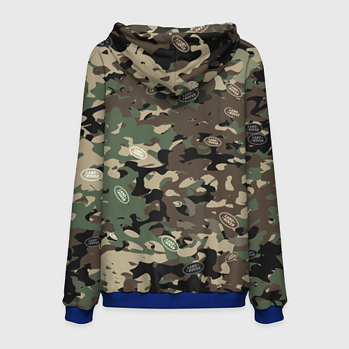 Мужская толстовка Камуфляж Land Rover / 3D-Синий – фото 2