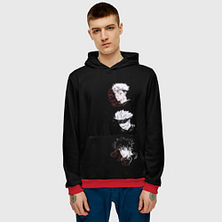 Толстовка-худи мужская Jujutsu Kaisen, цвет: 3D-красный — фото 2