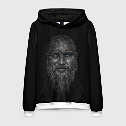 Толстовка-худи мужская Ragnar Lodbrok, цвет: 3D-белый