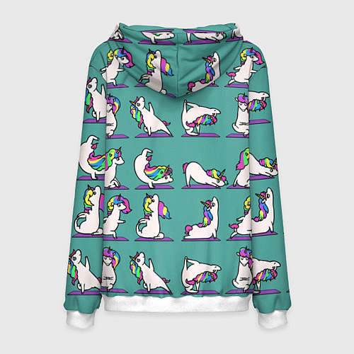 Мужская толстовка Единороги Зарядка / 3D-Белый – фото 2