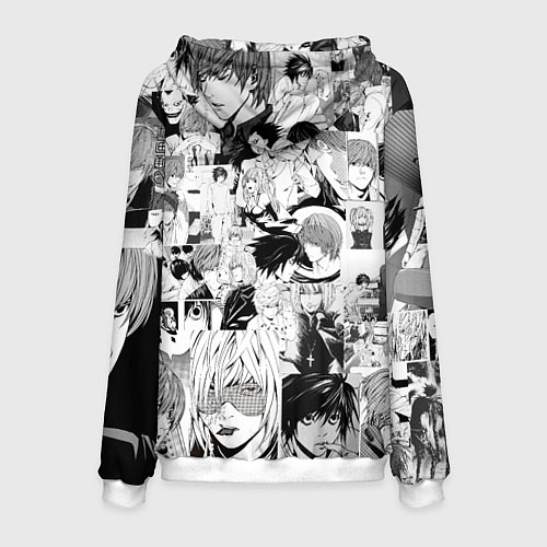 Мужская толстовка Тетрадь смерти / 3D-Белый – фото 2