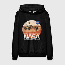 Толстовка-худи мужская NASA - Perseverance, цвет: 3D-черный