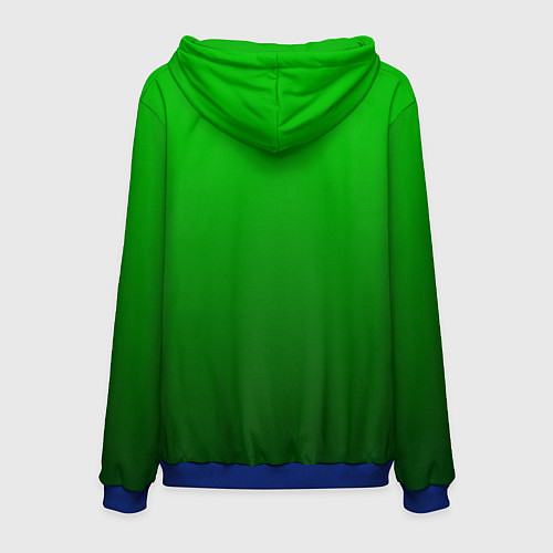 Мужская толстовка Земляной анимешный дракон / 3D-Синий – фото 2