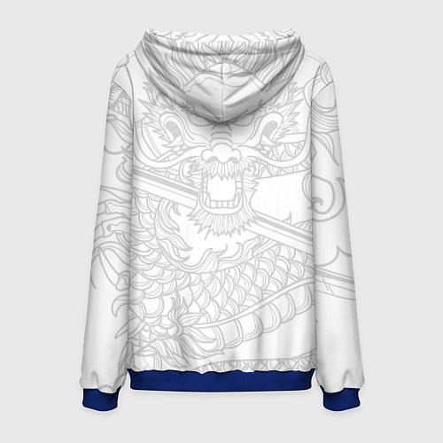 Мужская толстовка ДРАКОН DRAGON / 3D-Синий – фото 2