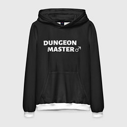 Толстовка-худи мужская Dungeon Master, цвет: 3D-белый