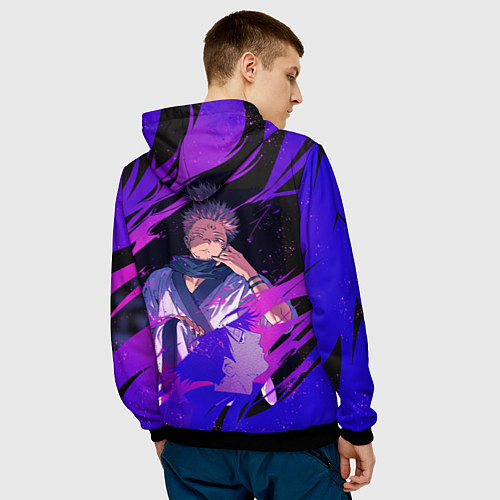 Мужская толстовка Магическая битва / 3D-Черный – фото 4