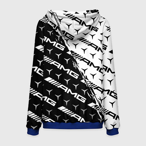 Мужская толстовка MERCEDES BENZ AMG / 3D-Синий – фото 2