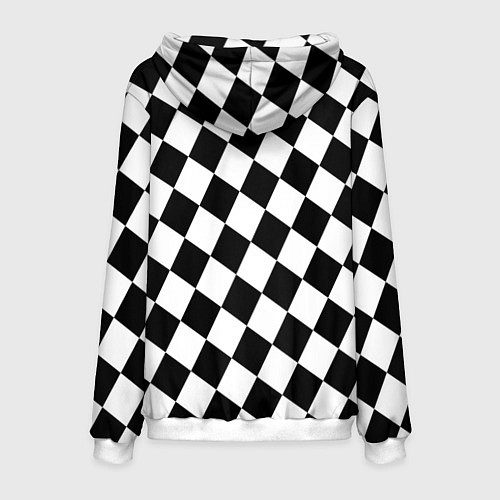 Мужская толстовка Шахматы / 3D-Белый – фото 2