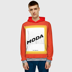 Толстовка-худи мужская Сода - MODA, цвет: 3D-меланж — фото 2
