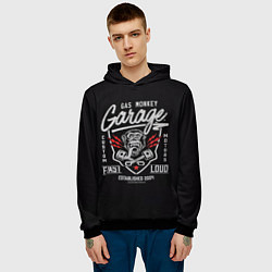 Толстовка-худи мужская Gas Monkey Garage, цвет: 3D-черный — фото 2