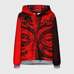 Мужская толстовка BLACK RED DRAGONS TATOO