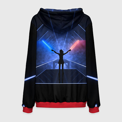 Мужская толстовка Виртуальный мир / 3D-Красный – фото 2