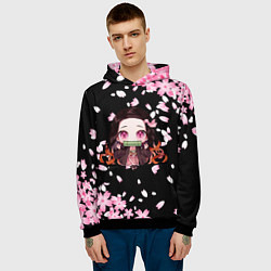 Толстовка-худи мужская NEZUKO НЕЗУКО, цвет: 3D-черный — фото 2