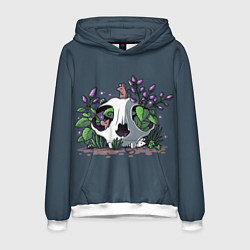 Толстовка-худи мужская Мыши в черепе, цвет: 3D-белый