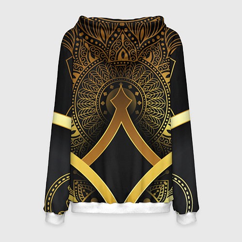 Мужская толстовка Валерий Меладзе золото мандала / 3D-Белый – фото 2