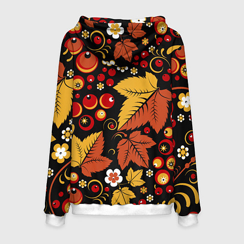 Мужская толстовка ХОХЛОМА / 3D-Белый – фото 2