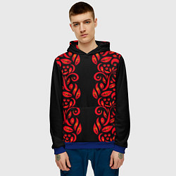 Толстовка-худи мужская ХОХЛОМА, цвет: 3D-синий — фото 2