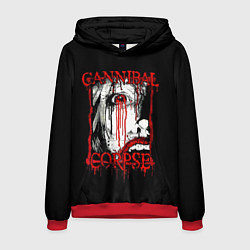Толстовка-худи мужская Cannibal Corpse 2, цвет: 3D-красный