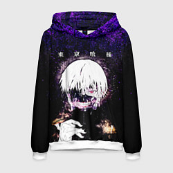 Толстовка-худи мужская Kaneki Ken Tokyo Ghoul, цвет: 3D-белый