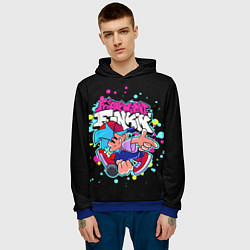 Толстовка-худи мужская Friday Night Funkin, цвет: 3D-синий — фото 2