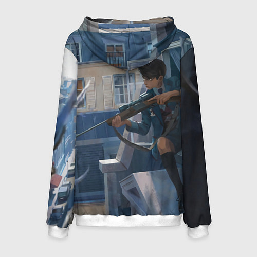 Мужская толстовка Пятый снайпер / 3D-Белый – фото 2
